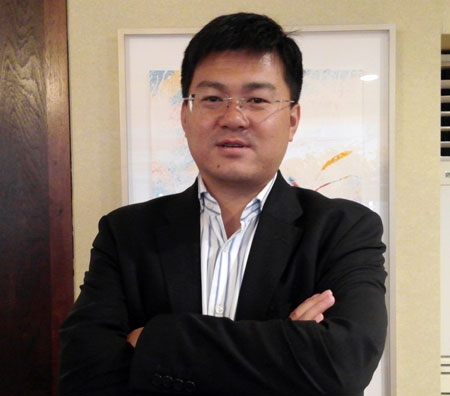 한중 빅데이터 컨퍼런스에 강연자로 참석한 왕산쇼우 중국 귀양빅데이터거래소 대표는 