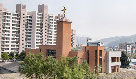 다사성당 전경. 다사본당 제공
