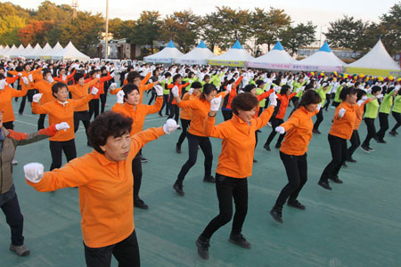 군민이 하나 되는 활축제 플래시폼.