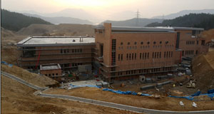 우여곡절을 겪은 구미시립 추모공원(화장시설)이 6월 말 준공될 예정이다. 시범 운영을 거쳐 9월부터 본격 운영에 들어간다. 공정 61% 수준의 현장 사진. 구미시 제공
