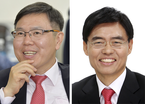 21일 새누리당 공천관리위원회 경선 여론조사서 공천이 확정된 대구 북갑 정태옥 예비후보(왼쪽), 영주·문경·예천 최교일 예비후보. 매일신문 D/B