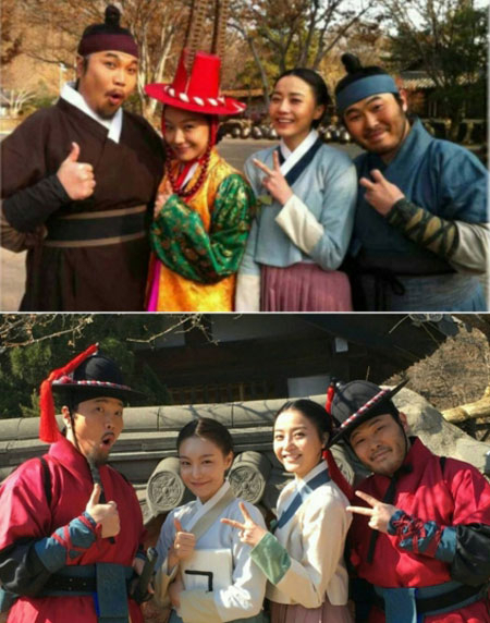 사진. 신소율 인스타그램(위-뿌리깊은나무/아래-육룡이 나르샤)