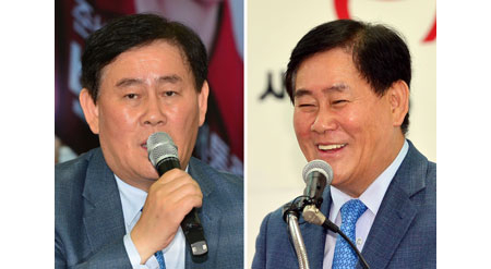 최경환 대구경북 총괄선대위원장이 14일 오후 새누리당 대구시당과 경북도당에서 열린 