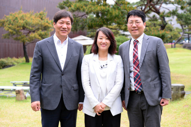 국제적인 연구 성과를 낸 대구보건대 교수들. 왼쪽부터 이재홍, 오명진, 정홍문 교수. 대구보건대 제공