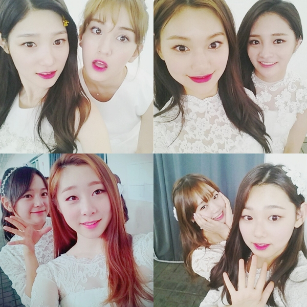 사진. 아이오아이(I.O.I) 트위터 (왼쪽부터 시계방향으로 정채연-전소미-김도연-주결경-강미나-최유정-유연정-김세정)