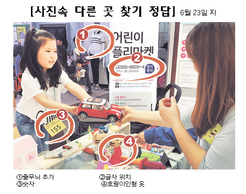 ①줄무늬 추가 ②글자 위치 ③숫자 ④호랑이인형 옷