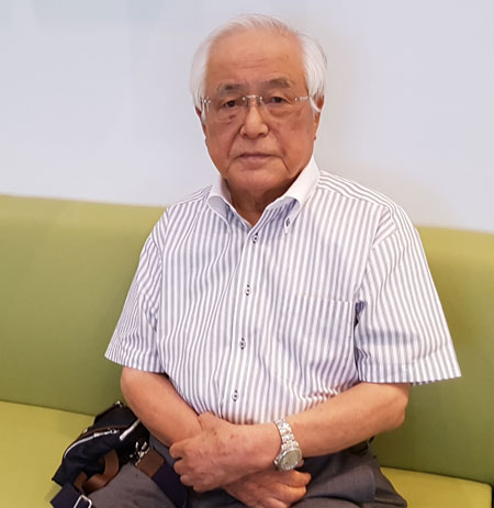 7일 오후 3시 강연을 위해 대구를 찾은 히라오카 다카시(89) 전 히로시마 시장.