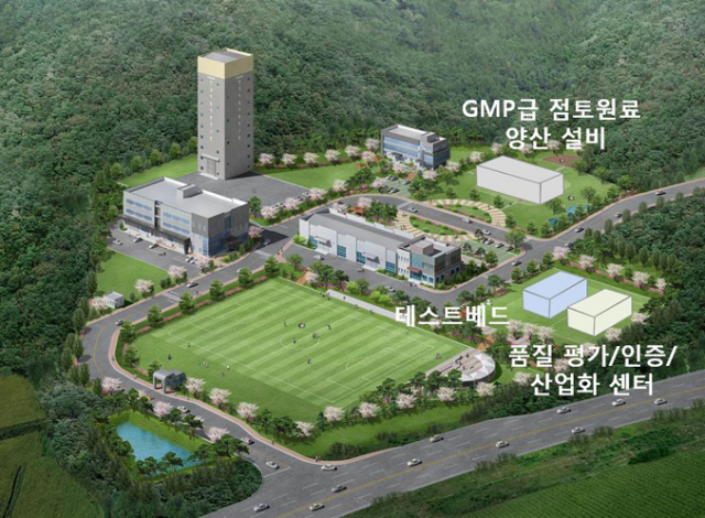 기능성 점토광물 육성 사업장 조감도. 경북도 제공