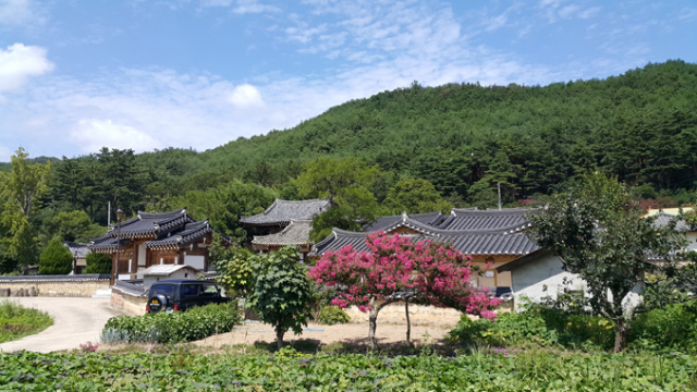 영덕 인량리 전통마을 안동 권씨 입향조인 부정공파 권척의 오봉종택.