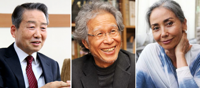 왼쪽부터 김병조, 이동순, 문숙.