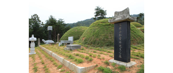 구미시 옥성면 옥관리 구평마을에 있는 박영의 묘. 조선 초기의 대표적 무인이자 학자인 박영은 송당집, 경험방, 활인신방, 백록동규해 등과 같은 걸출한 저서를 남겼다. 그의 할아버지는 안동대도호부사 박철손(朴哲孫)이며, 아버지는 이조참판 박수종(朴壽宗), 어머니는 양녕대군(讓寧大君) 이제의 딸이다.