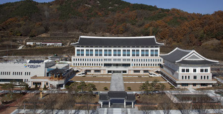 올해 4월 개청한 경상북도교육청 신청사 전경.