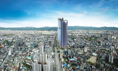 반월당 센트럴타워 조감도.