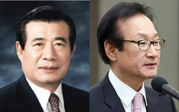 한광옥 (좌), 허원제 (우)