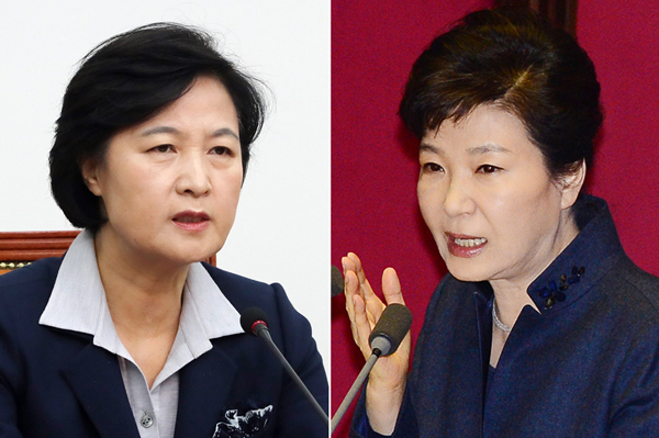박근혜 대통령(왼쪽)과 추미애 더불어민주당 대표가 15일 전격 영수회담을 갖기로 했다. 사진=연합뉴스,매일신문 D/B