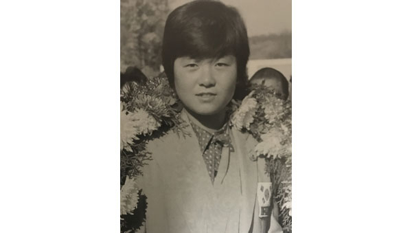 예천여고 2학년에 재학 중이던 김진호 선수