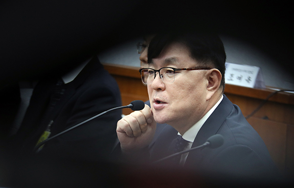 답변하는 김영재 원장. 연합뉴스