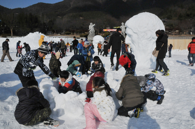 부곡하와이 얼음나라 얼음조각축제.