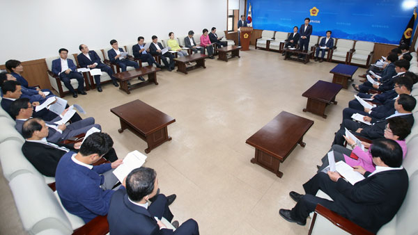 지난 7월14일 대구시의회 전체 의원 간담회.
