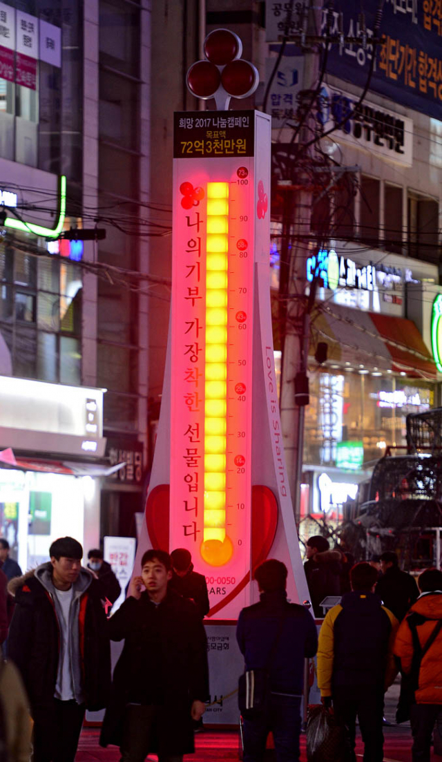 연말 이웃돕기 열기의 상징인 대구 