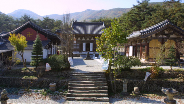 의성군 다인면의 대곡사. 배우 송승헌 씨가 드라마 