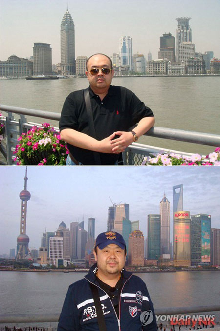 북한 김정은 노동당 위원장의 이복형 김정남이 현지시간 13일 오전 말레이시아에서 피살됐다고 정부 소식통이 14일 밝혔다. 교도통신이 2012년 보도한 김정남 사진 데일리NK는 