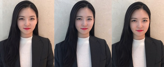 눈썹은 인상과 표정을 결정짓는데 중요한 역할을 한다. 최근 유행하고 있는 아치형 눈썹(좌)과 청순한 분위기를 내는 일자 눈썹(가운데), 여성스러운 이미지 연출에 적합한 반달형 눈썹(오른쪽).