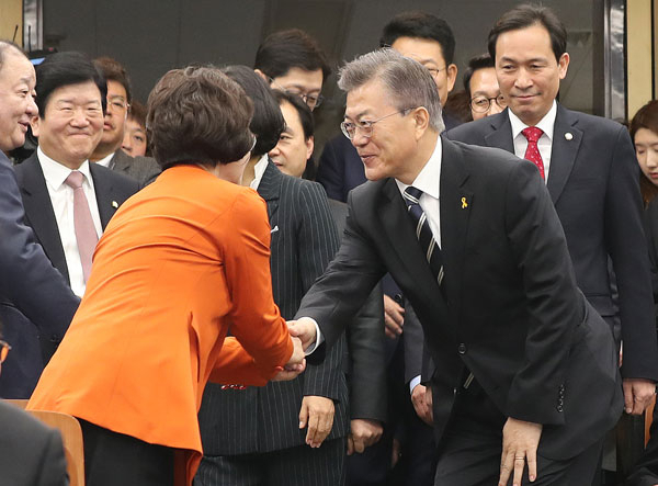 더불어민주당 문재인 대선 후보가 \