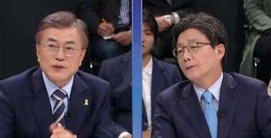 사드 배치 관련 문재인 vs 유승민 설전 / 사진출처 - JTBC 방송 캡쳐