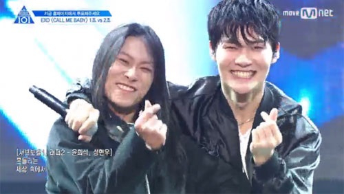 하민호, 장문복, 성현우 / 사진출처 - 프로듀스 101 캡쳐