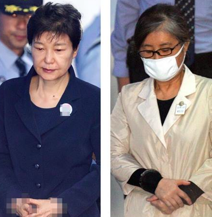 박근혜 옷 최순실 옷 / 사진출처 - 연합뉴스