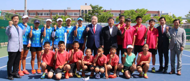 경북도체육회는 22일 안동 복주여중을 방문해 