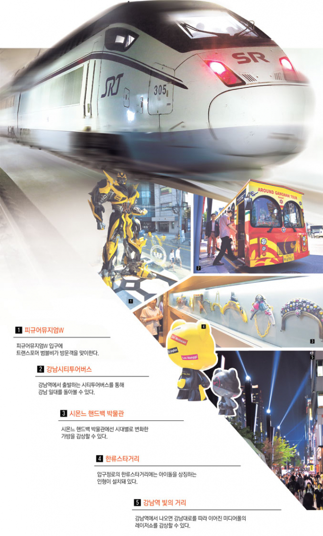 SRT 열차는 대구에서 서울 강남을 직접 이어준다. 동대구역에서 1시간 30분이면 서울 강남(수서역)으로 갈 수 있다.