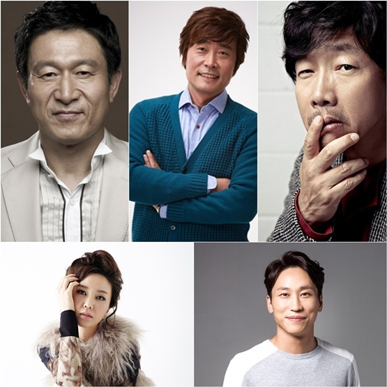 사진. 김응수(얼반웍스이엔티), 이재용(어베인뮤직엔터테인먼트), 박철민(더피움), 조미령(점프엔터테인먼트), 민성욱(제이와이드컴퍼니), 성지루(KBS), 김희정(제이와이드컴퍼니), 이종원(젤리피쉬엔터테인먼트)