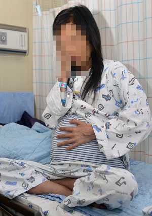 홀로 아이를 키우는 미혼모 박정은(가명