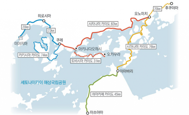 히로시마현 관광과 직원들이 대구-히로시마 간 상호교류를 다짐하며 매일신문을 들고 있다. 왼쪽부터 이노하라상, 김동영 대표, 히로시마현 한국 담당자이다.