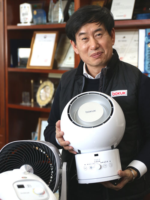 19이완수 보국전자 대표는 소형 가전에서 헬스케어로 영역을 넓히고 있다고 했다. 성일권 기자 sungig@msnet.co.kr