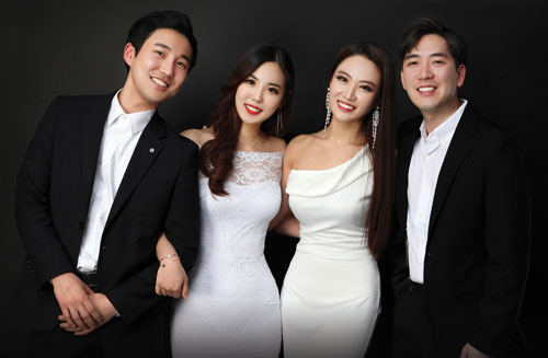 SP Arte 양재영(장구·왼쪽부터), 홍지현(피아노), 노윤지(바이올린), 김찬양(퍼커션)