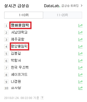 평화올림픽 평양올림픽 / 사진출처 - 포털사이트 실검 캡쳐