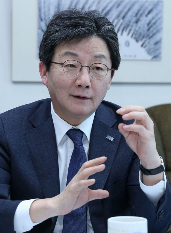 유승민 바른정당 대표. 사진 이무성 객원기자
