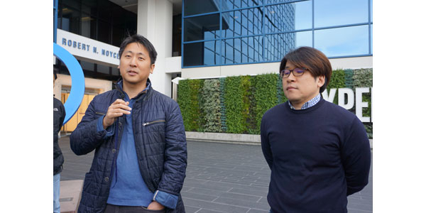인텔 본사의 경북대 출신 엔지니어 임민열(왼쪽), 배창석 박사. KNK글로벌 제공