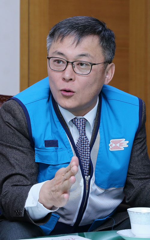 강성주 우정사업본부장. 사진 이무성 객원기자