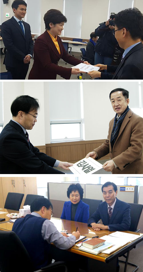 13일 대구시교육감 선거 예비후보로 등록한 강은희 전 여성가족부장관(위부터), 김사열 경북대 교수, 이태열 전 대구남부교육지원청 교육장. 각 예비후보 제공