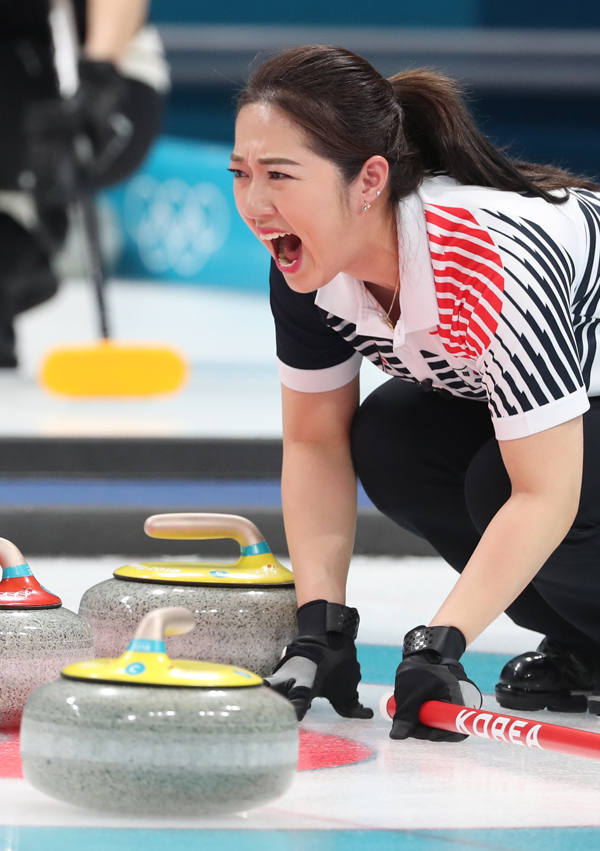 대한민국 여자 컬링 대표팀 김경애 선수. 연합뉴스