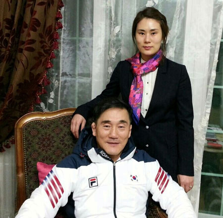 김경두 경북컬링협회 전 회장과 딸인 김민정 컬링 여자대표팀 감독.