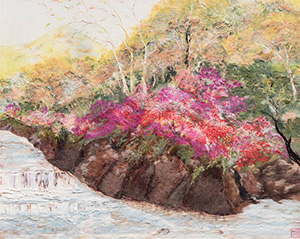 박미경 작가의 한지 그림