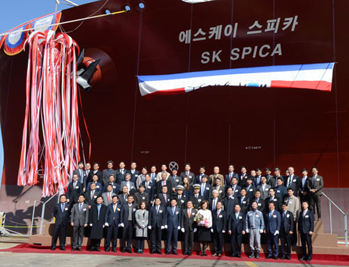 6일 경남 거제 삼성중공업에서 열린 \