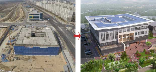 경북도청 신도시의 지식 컨트롤타워 역할을 하게 될 