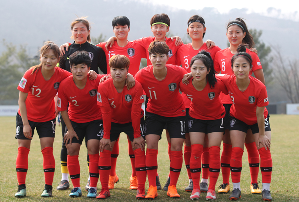 여자 축구대표팀. 연합뉴스