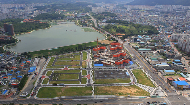 경북개발공사가 추진 중인 경산 임당역세권 도시개발(9만7천㎡ 규모